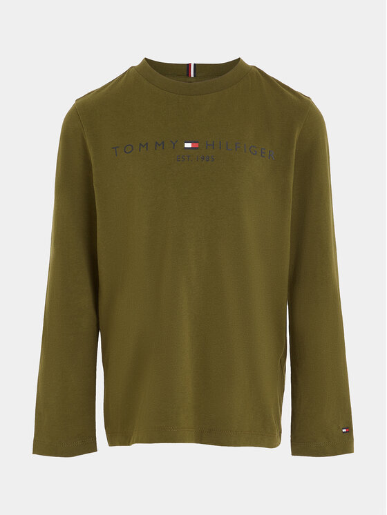 Tommy Hilfiger Tommy Hilfiger Bluzka Essential KS0KS00202 Zielony Regular Fit