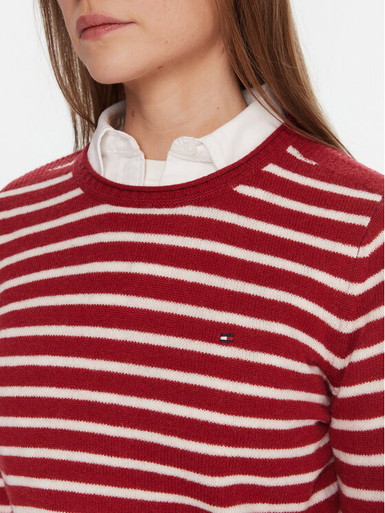 Tommy Hilfiger Tommy Hilfiger Pullover WW0WW40264 Rot Regular Fit