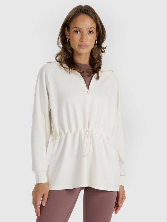 4F 4F Felpa 4FRAW25TSWSF2463-11S Bianco Oversize