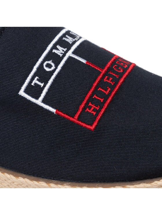 Tommy Hilfiger Tommy Hilfiger Espadrile Color Block Espadrille FM0FM04057 Tamnoplava