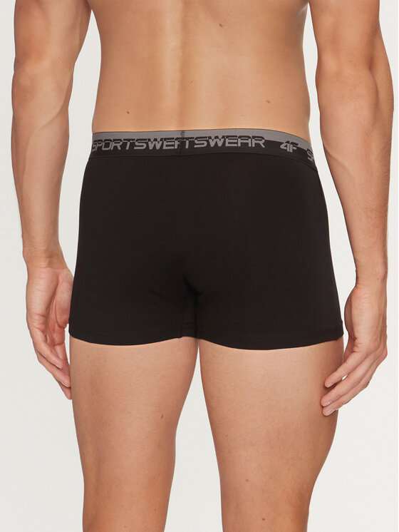 4F 4F 2er-Set Boxershorts 4FWMM00UBXSM051 Schwarz