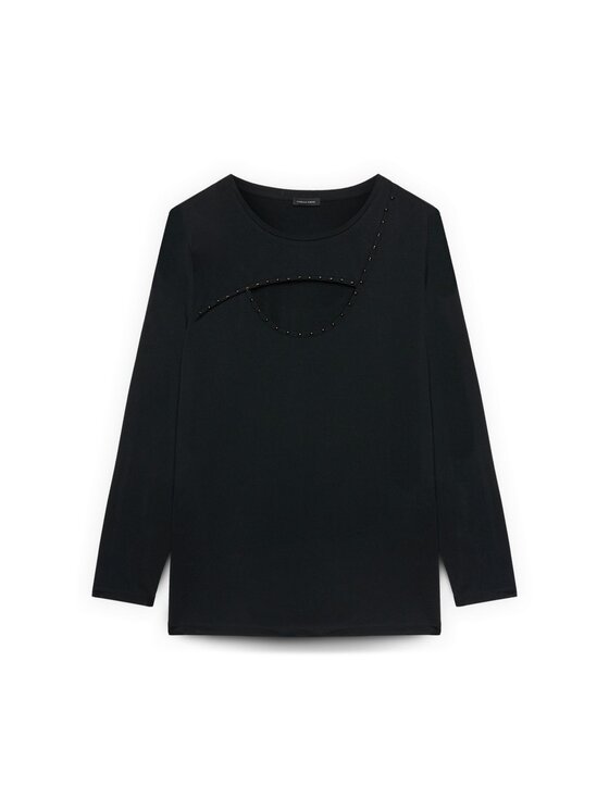 Fiorella Rubino Fiorella Rubino T-shirt G090L008766N033 Nero Regular Fit