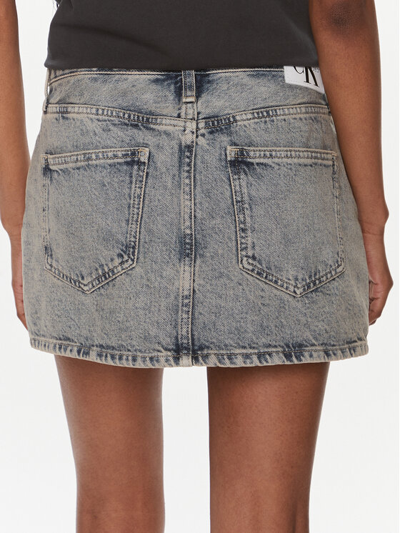 Calvin Klein Jeans Calvin Klein Jeans Jeans suknja J20J222502 Plava Regular Fit