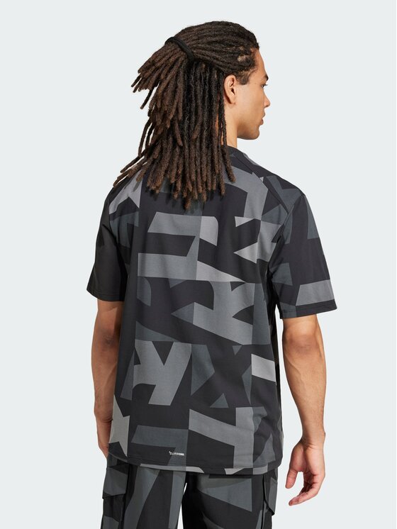 adidas adidas Koszulka techniczna Terrex Multi Climacool Printed Tee Czarny Regular Fit
