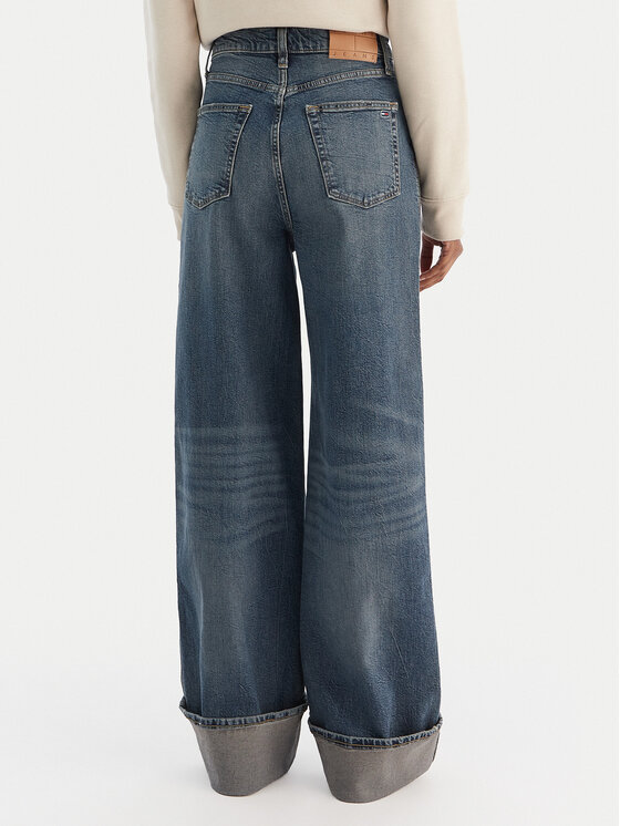 Tommy Jeans Tommy Jeans Traperice Claire DW0DW22629 Tamnoplava Wide Leg