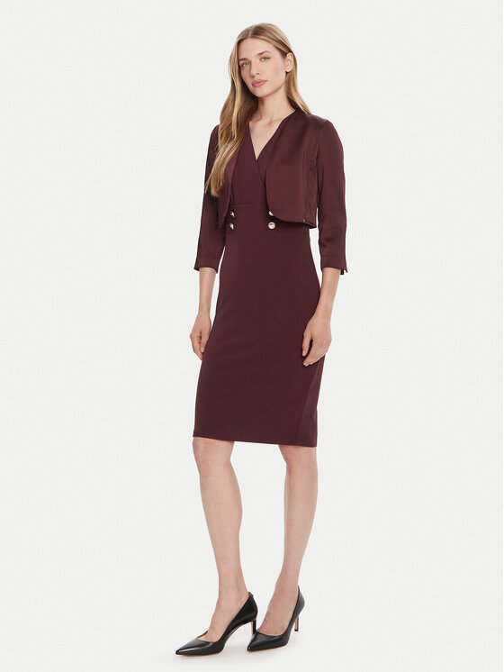 Rinascimento Rinascimento Bolerko CFC0125060003 Bordová Regular Fit