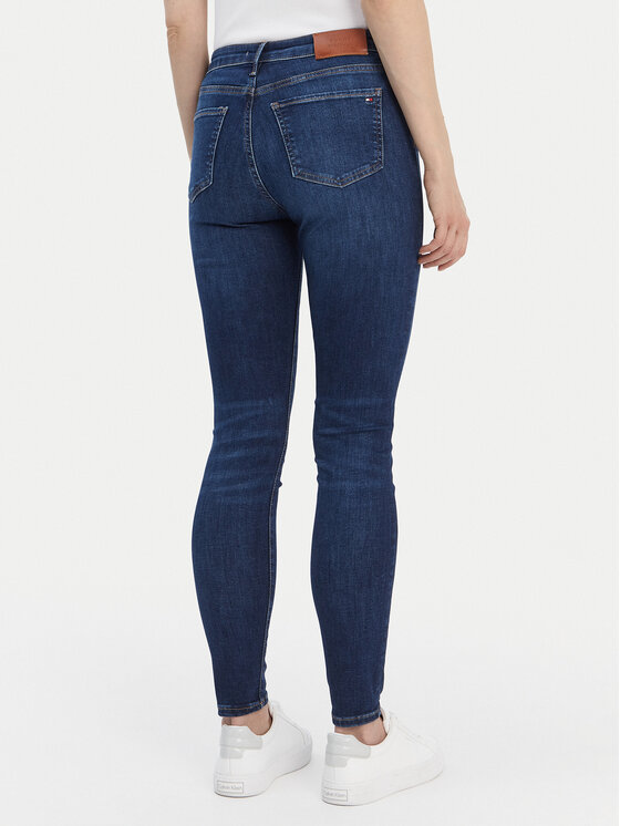 Tommy Hilfiger Tommy Hilfiger Jeansy WW0WW45010 Granatowy Slim Fit