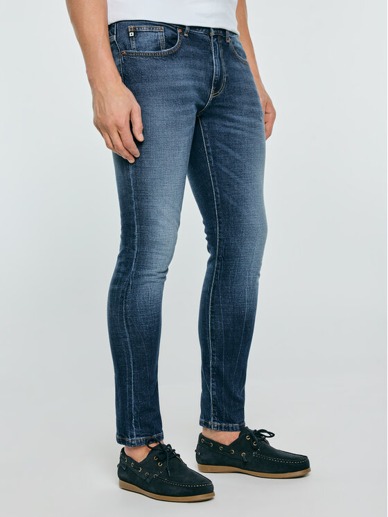 BIG STAR BIG STAR Jeansy OWEN Niebieski Skinny Fit