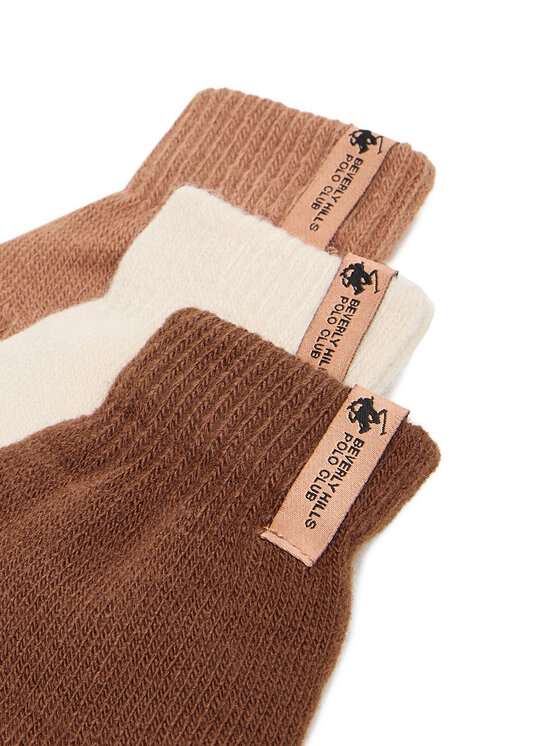 Beverly Hills Polo Club Beverly Hills Polo Club Ръкавици CEO-ACCCS-BHPC-03(3-PACK) Кафяв
