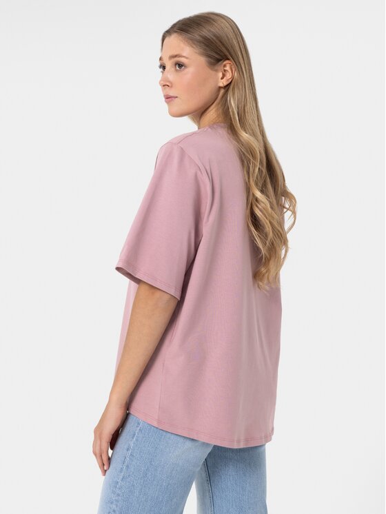 BASICLO BASICLO T-Shirt BSL-032-0919 Różowy Oversize