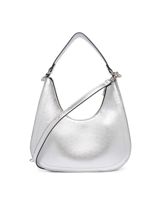 Calvin Klein Calvin Klein Handtasche Bold Ck Outline Mtl Shoulder Bag LV04F3897G Silberfarben