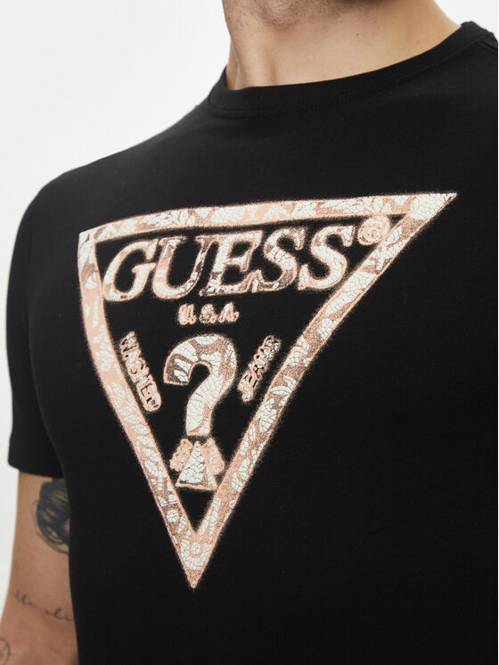 Guess Guess Póló M5GI06I3Z14 Fekete Regular Fit