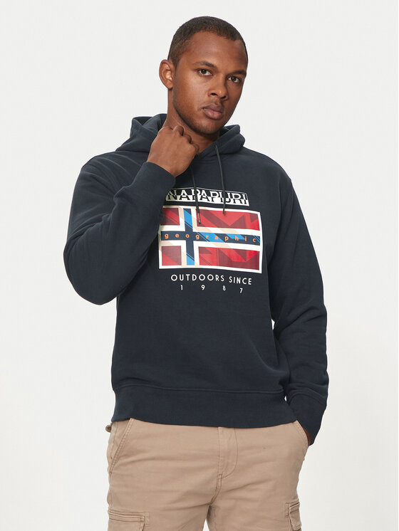 Napapijri Napapijri Pulóver B-Dorees NP0A4IBD Sötétkék Relaxed Fit