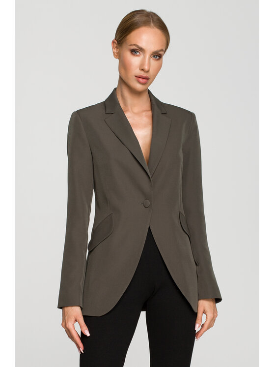 Made of Emotion Made of Emotion Marynarka M701 Zielony Casual Fit