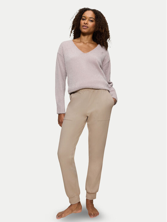 Triumph Triumph Spodnie piżamowe Smart Thermal 10221479 Beżowy Regular Fit