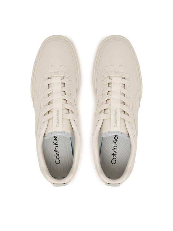 Calvin Klein Calvin Klein Sneakers Low Pro Runner Laceup Lth Croco HW0HW03244 Creme