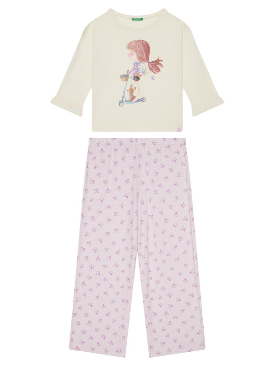 United Colors Of Benetton United Colors Of Benetton Pižama 3Y5E0P08B Roza Regular Fit