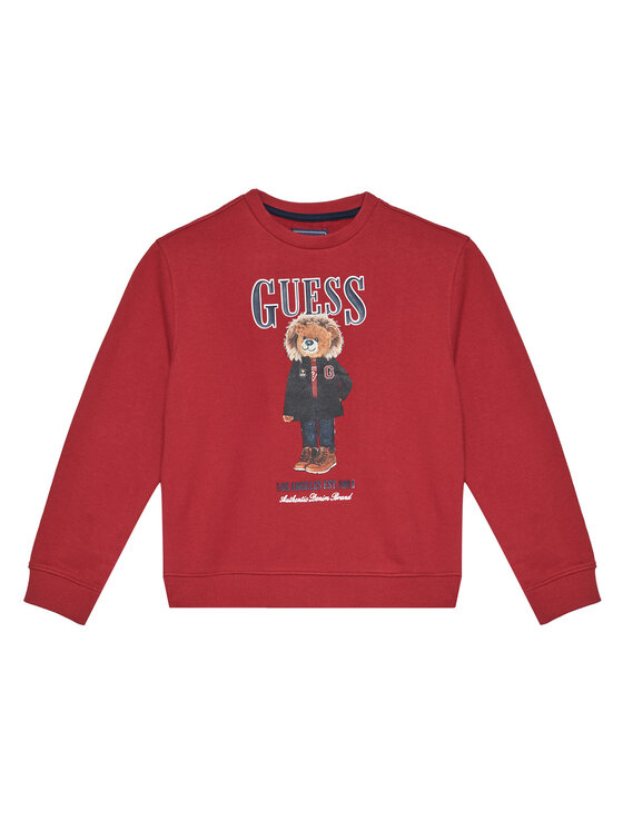 Guess Guess Pulóver L5BQ07 KAD74 Piros Regular Fit