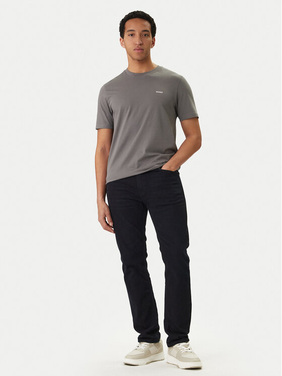 HUGO HUGO Tricou Dero222 50466158 Gri Regular Fit