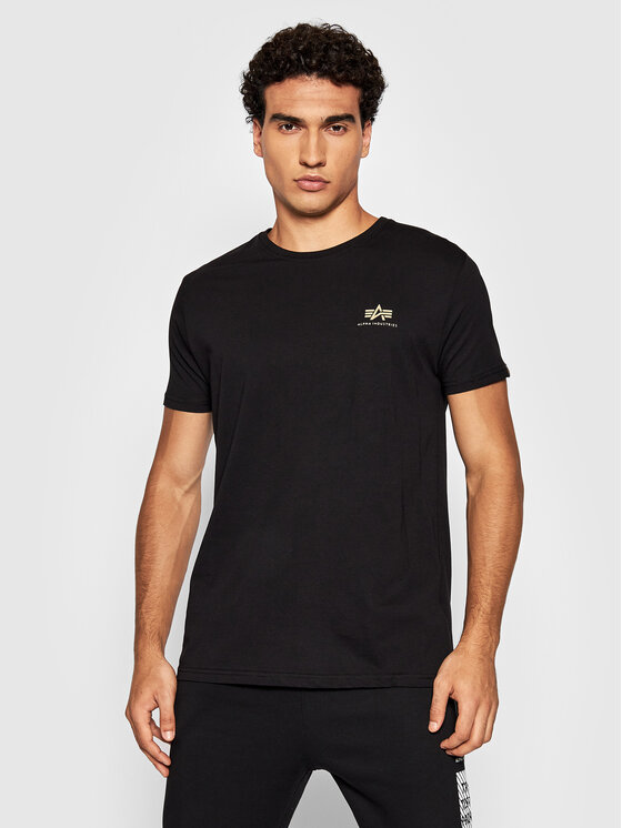 Alpha Industries T-shirt Backprint 128507CP Crna Regular Fit