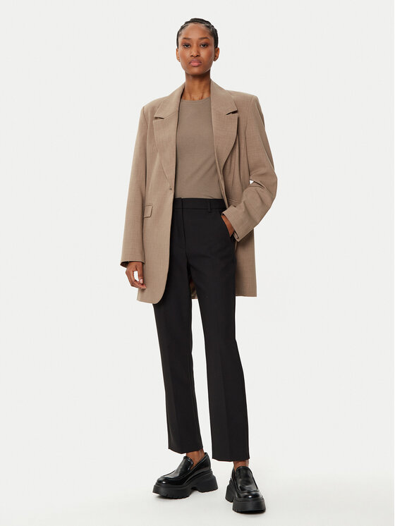 Weekend Max Mara Weekend Max Mara Chino kalhoty Rana 2515131031 Černá Slim Fit