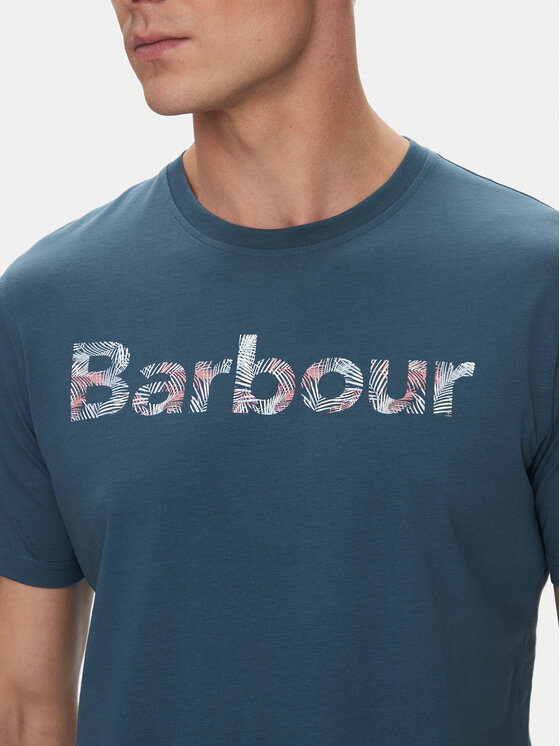 Barbour Barbour T-Shirt Devon MTS1391BU18 Granatowy Regular Fit