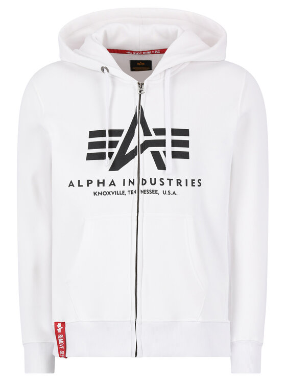 Alpha Industries Alpha Industries Mikina Basic 178325 Biela Regular Fit