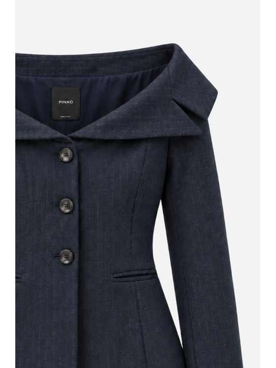 PINKO PINKO Marynarka Biancale Granatowy Regular Fit