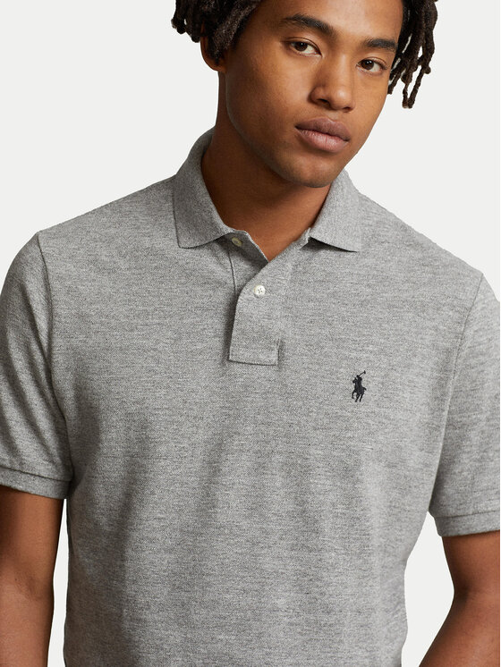 Polo Ralph Lauren Polo Ralph Lauren Polokošeľa 710548797011 Sivá Slim Fit