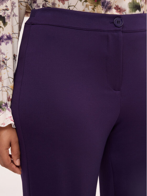 Fiorella Rubino Fiorella Rubino Spodnie materiałowe P853L002662N029 Fioletowy Flared Fit