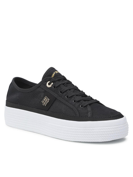 Tommy Hilfiger Tommy Hilfiger Сникърси Mesh Vulc Sneaker FW0FW05793 Черен