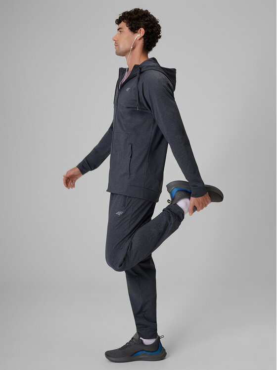 4F 4F Spodnie dresowe BASIC+ Granatowy Regular Fit