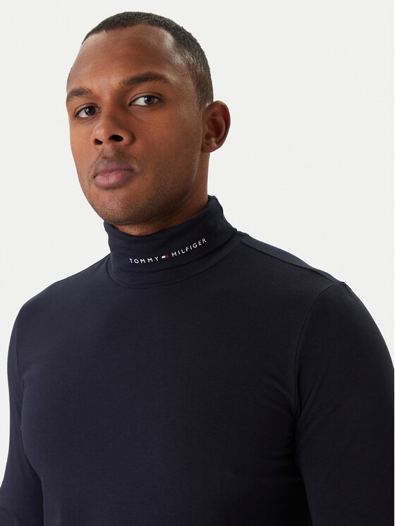 Tommy Hilfiger Tommy Hilfiger Golfas Logo MW0MW28787 Tamsiai mėlyna Slim Fit