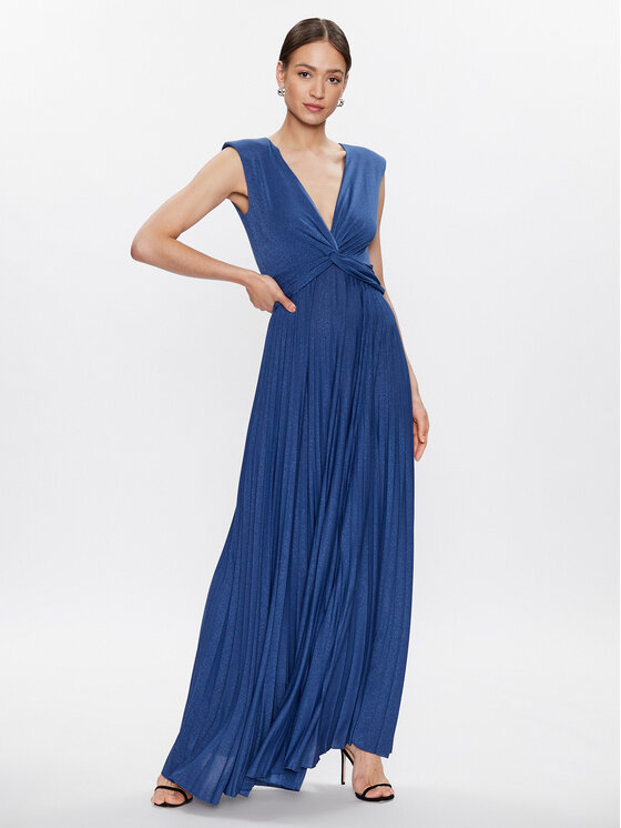 Marella Marella Koktejlové šaty Venere 2336310332 Modrá Regular Fit