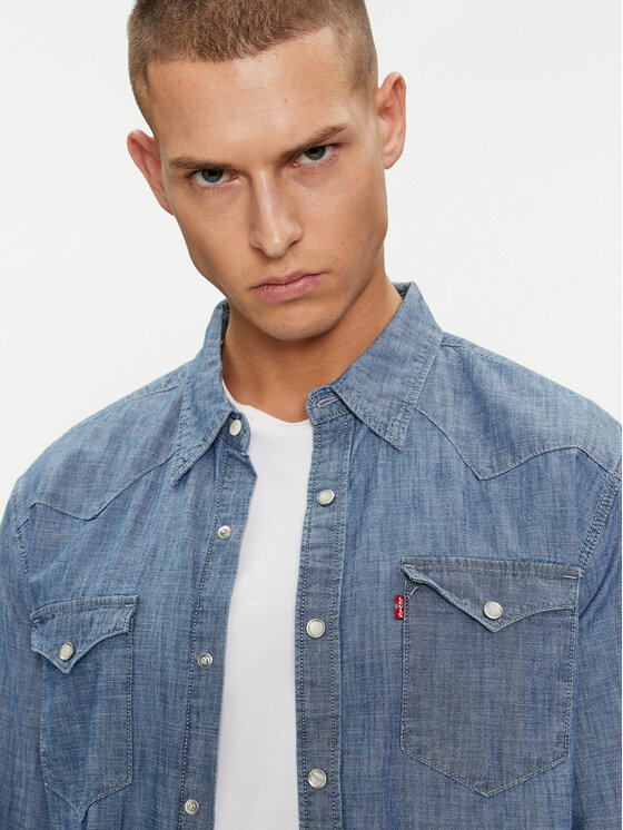 Levi's® Levi's® cămașă de blugi Barstow Western 85744-0067 Albastru Standard Fit