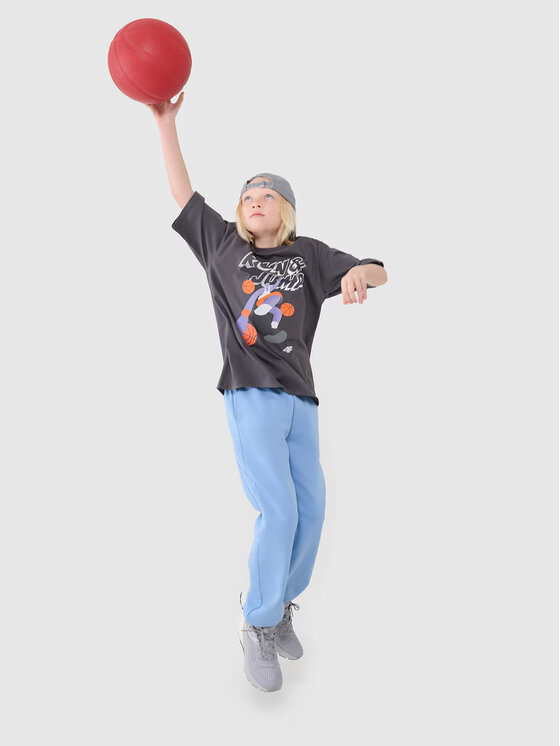 4F 4F T-Shirt 4FJASAW24TTSHM2596-22S Czarny Oversize