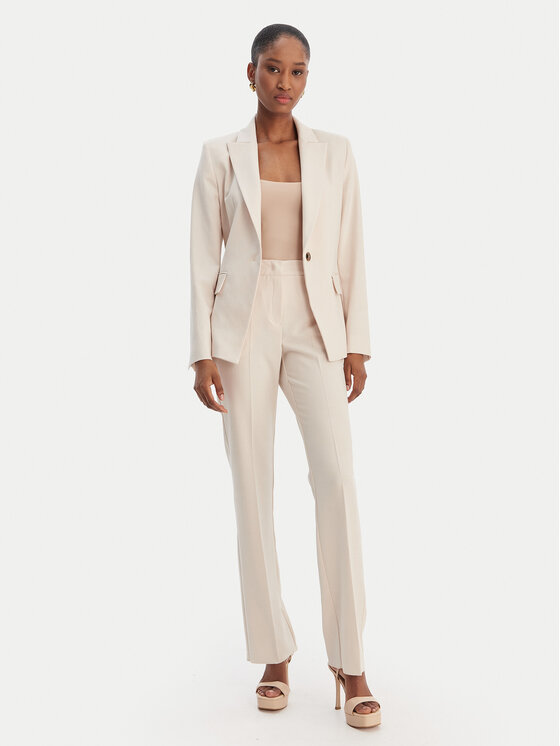 Marella Marella Чино панталони Trofeo 2615131081 Екрю Slim Fit