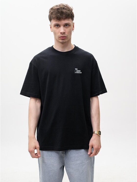 MyStars MyStars T-Shirt 128968 Czarny Oversize