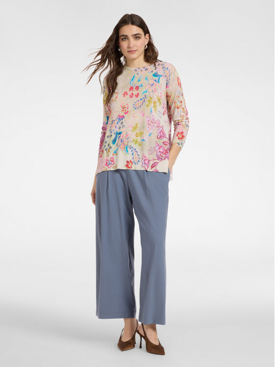 Elena Mirò Elena Mirò Spodnie materiałowe P076Z000165N023 Szary Cropp Fit