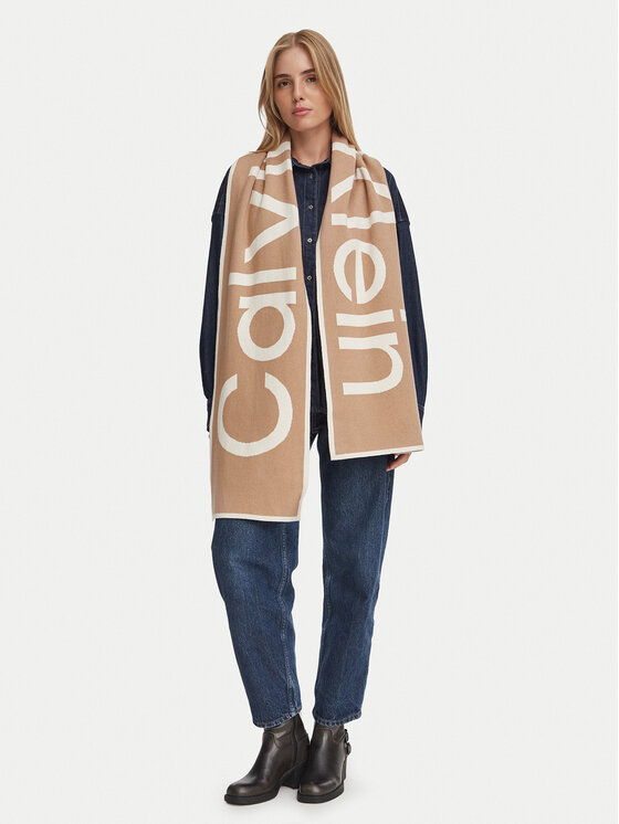 Calvin Klein Calvin Klein Κασκόλ LV04F8108G Ανοιχτό καφέ