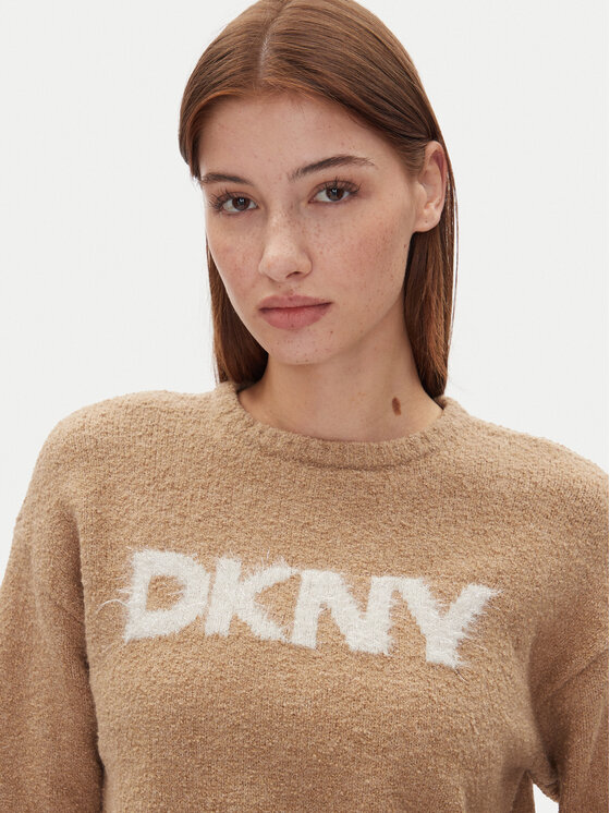 DKNY DKNY Πουλόβερ DJ4R0424 Μπεζ Regular Fit