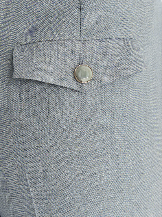 Marella Marella Bavlnené nohavice Odino 2613131121 Modrá Straight Fit