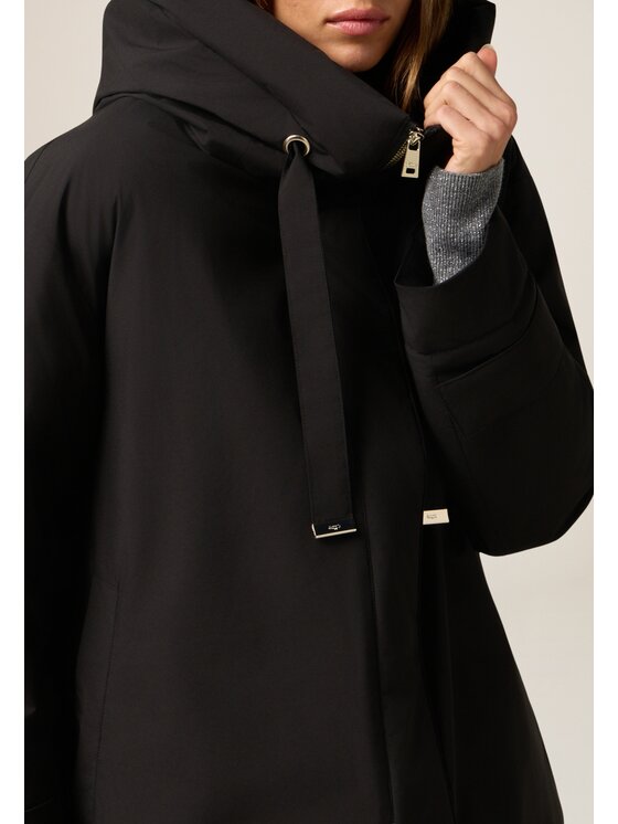 Oltre Oltre Kurtka puchowa F044J000199N033 Czarny Baggy Fit