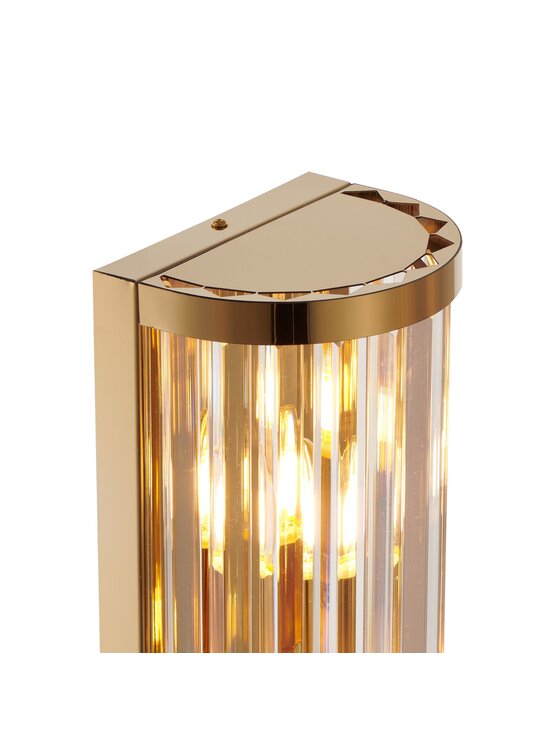 MIAhome MIAhome Kinkiet Lampa ścienna EXELLENT kryształowa złota 45 cm Złoty