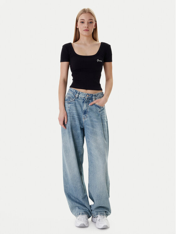 Guess Guess Тишърт V6RP05 K8RT2 Черен Regular Fit