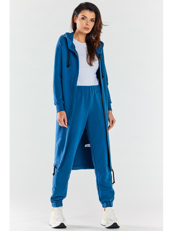 Infinite You Infinite You Mikina M278 Modrá Basic Fit