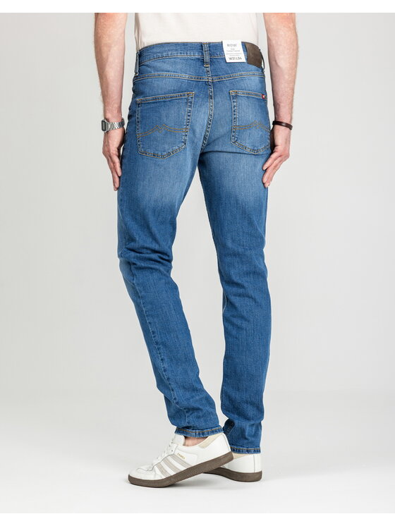 Mustang Mustang Jeansy Style Tramper Tapered Niebieski Slim Fit