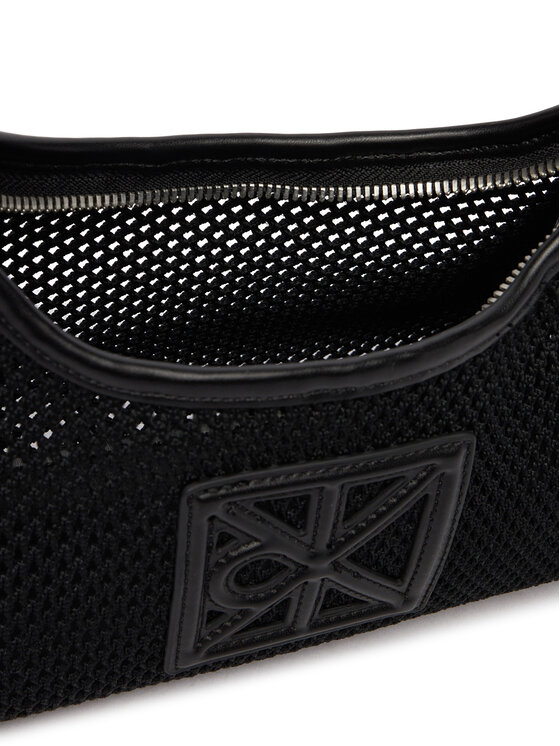 Calvin Klein Calvin Klein Geantă Emblem Mesh Shoulder Bag LV04F3381G Negru