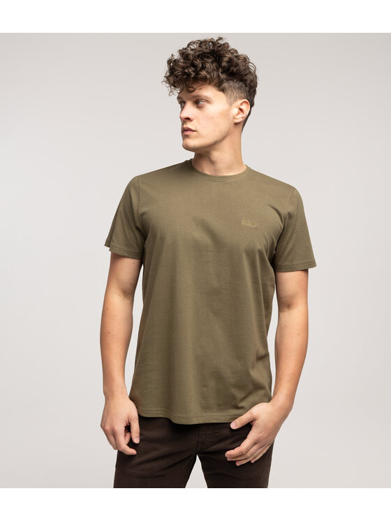 Lee Cooper Lee Cooper T-Shirt OBUTCH 0875 Khaki Regular Fit