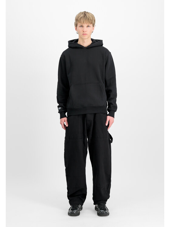 Alpha Industries Alpha Industries Mikina Label Backprint Hoodie Čierna Regular Fit